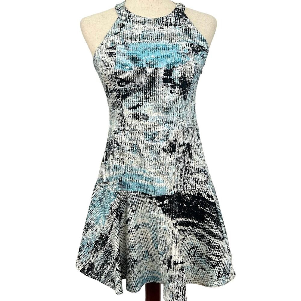 Parker Leona Aegean Printed Halter Fit and Flare Mini Dress Women’s Size M NWT - Picture 4 of 12